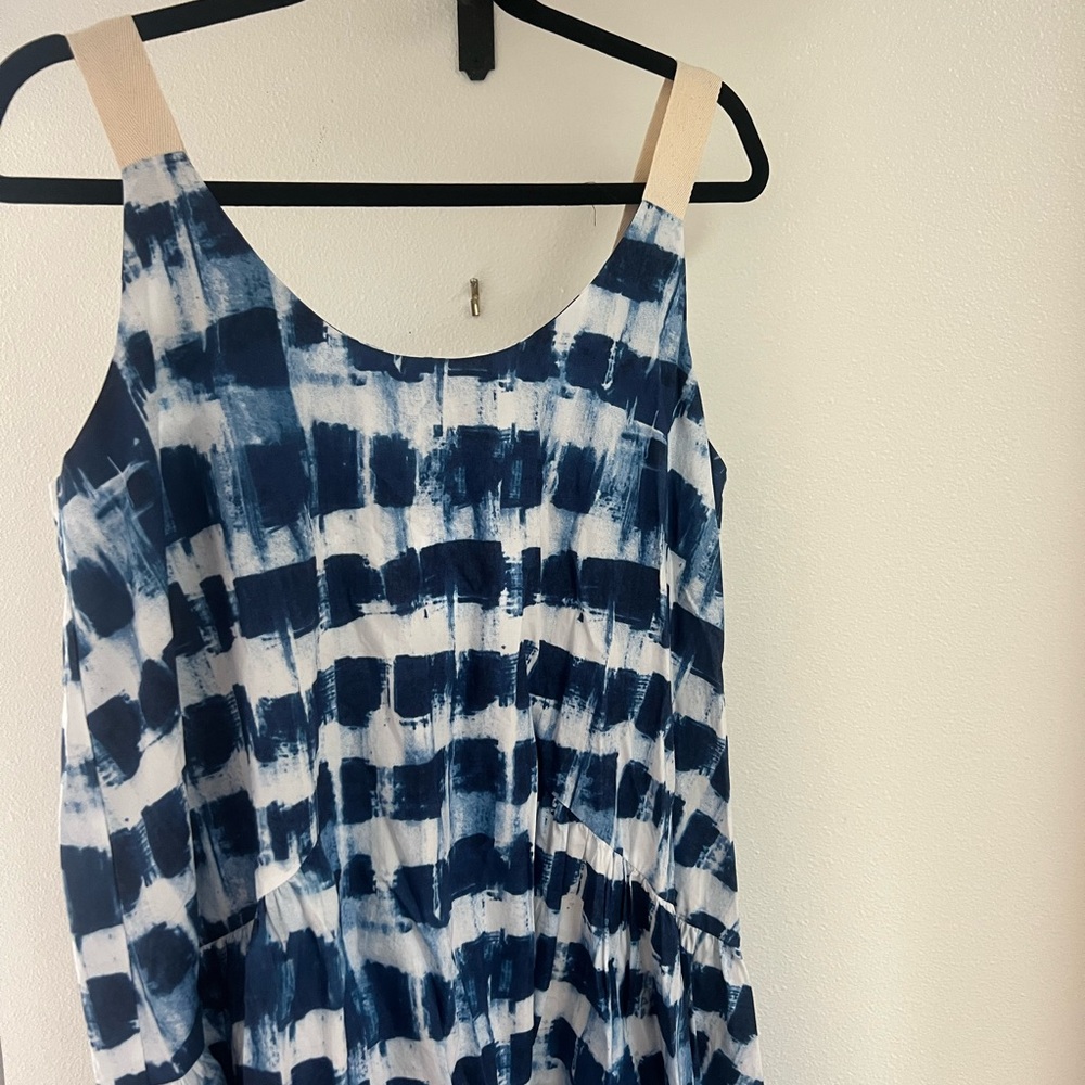 NWT BANANA REPUBLIC Blue and White Sleeveless Dress